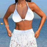 Sofía™ | Elegantní hladký krajkový bikini
