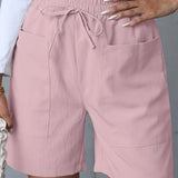 LIANNE™ - Prodyšné bavlněné volné šortky