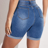 RAPHAELLE™ - Stretch-Fit Bermudské Jean Šortky