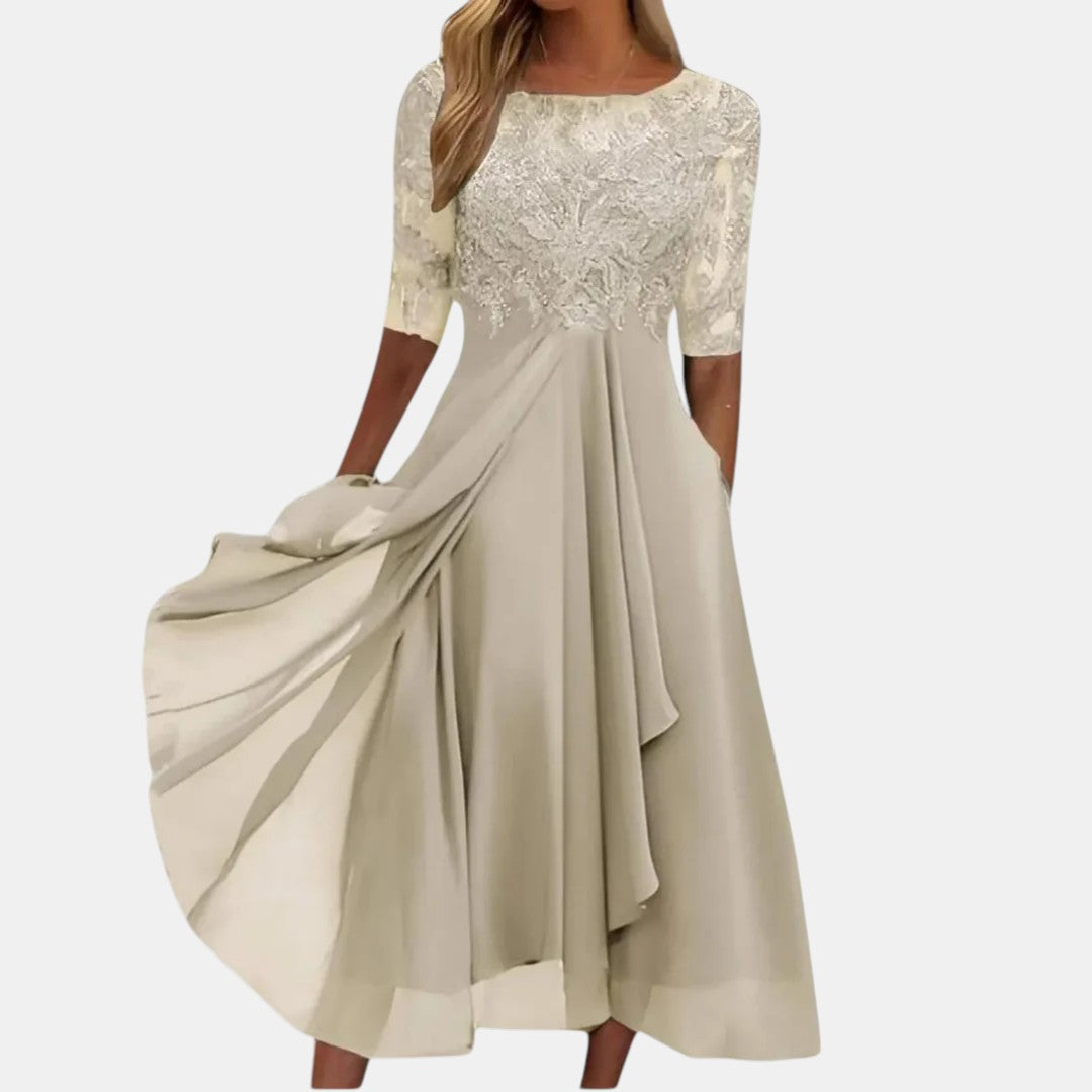 Valentýna – Dámské Elegantní Šaty s Krajkou