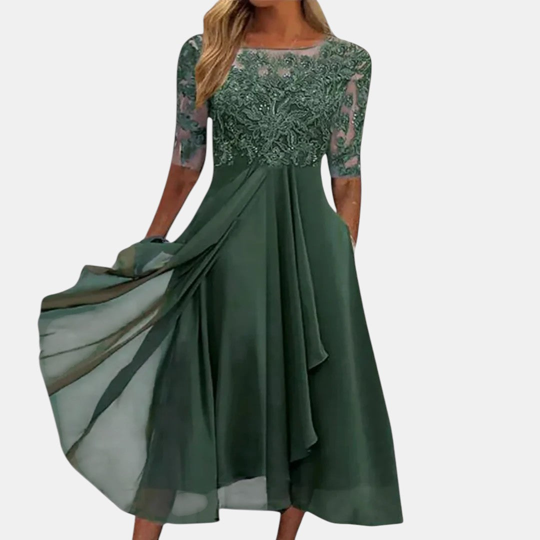 Valentýna – Dámské Elegantní Šaty s Krajkou