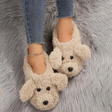 Plyšové Pantofle s Kresleným Psem