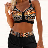 Azahara™ | Bikiny s geometrickým vzorem a vysokým elastickým pasem