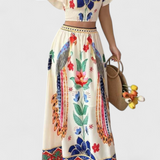Itzel Boho Set s Etnickým Potiskem