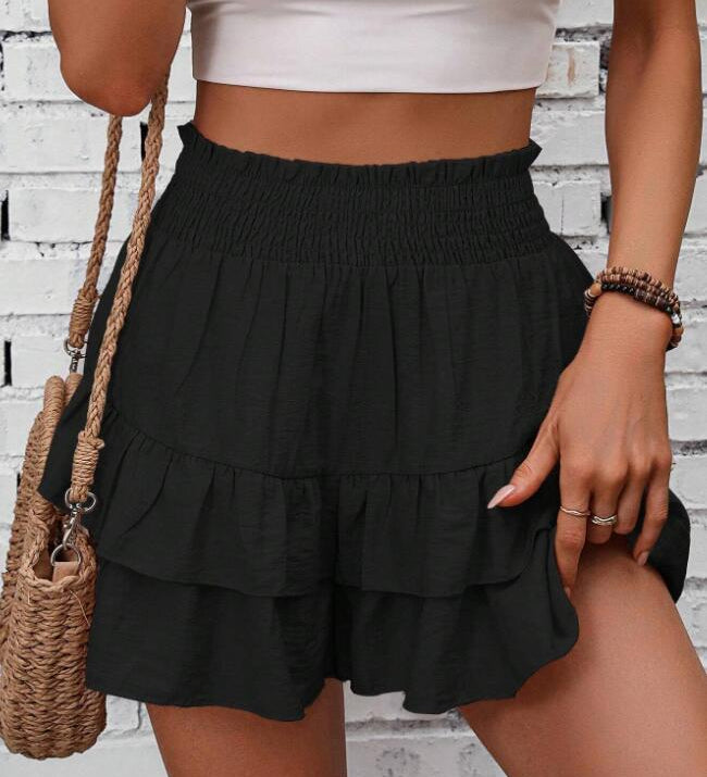 JAMET™ - Casual Ruffle Tiered Boho Šortky