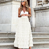JOAN™ - Elegantní Maxi Sukně s Vícevrstvým Designem
