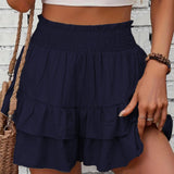 JAMET™ - Casual Ruffle Tiered Boho Šortky