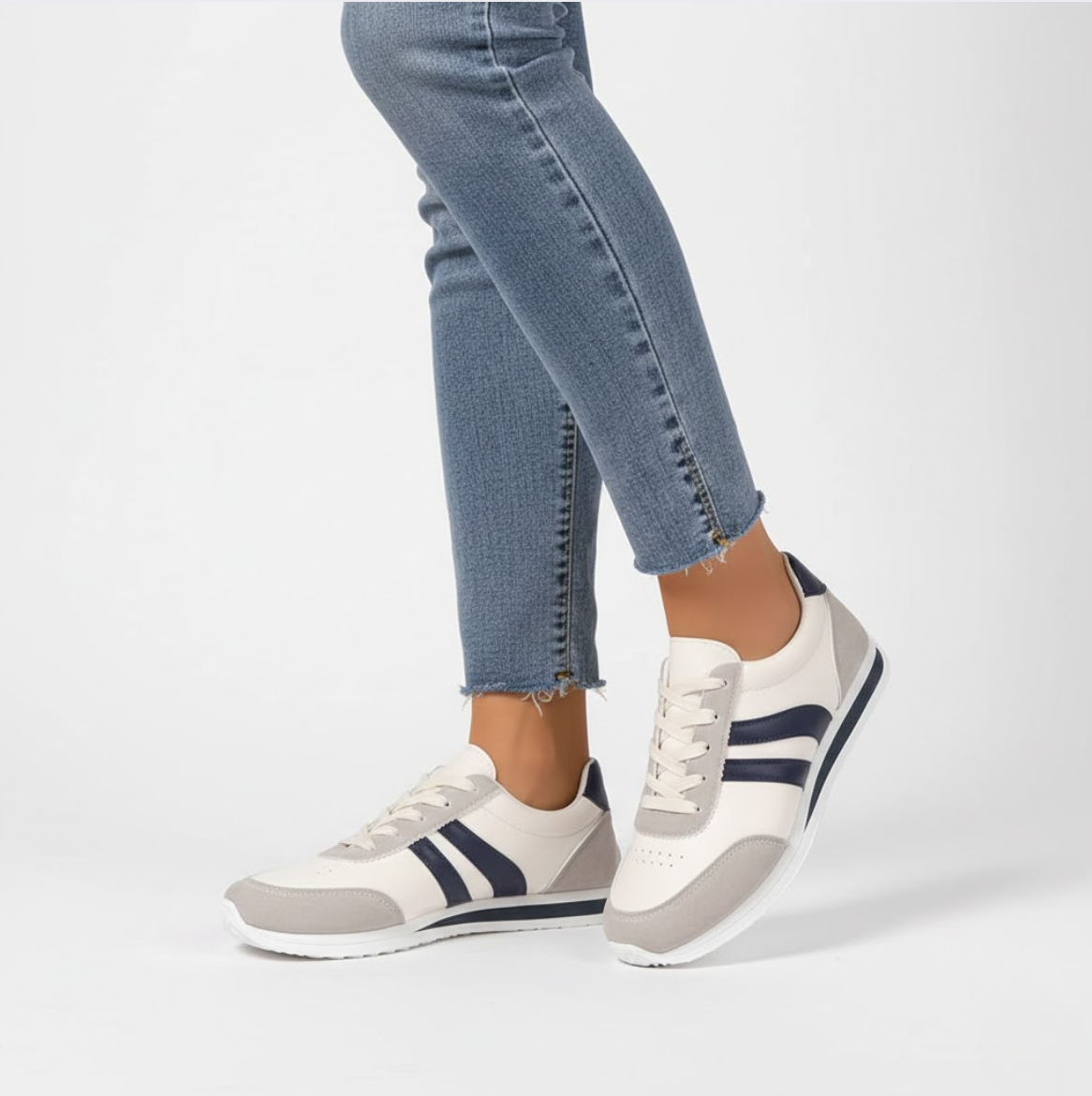 Lucienne™ — Elegantní bílé sportovní tenisky