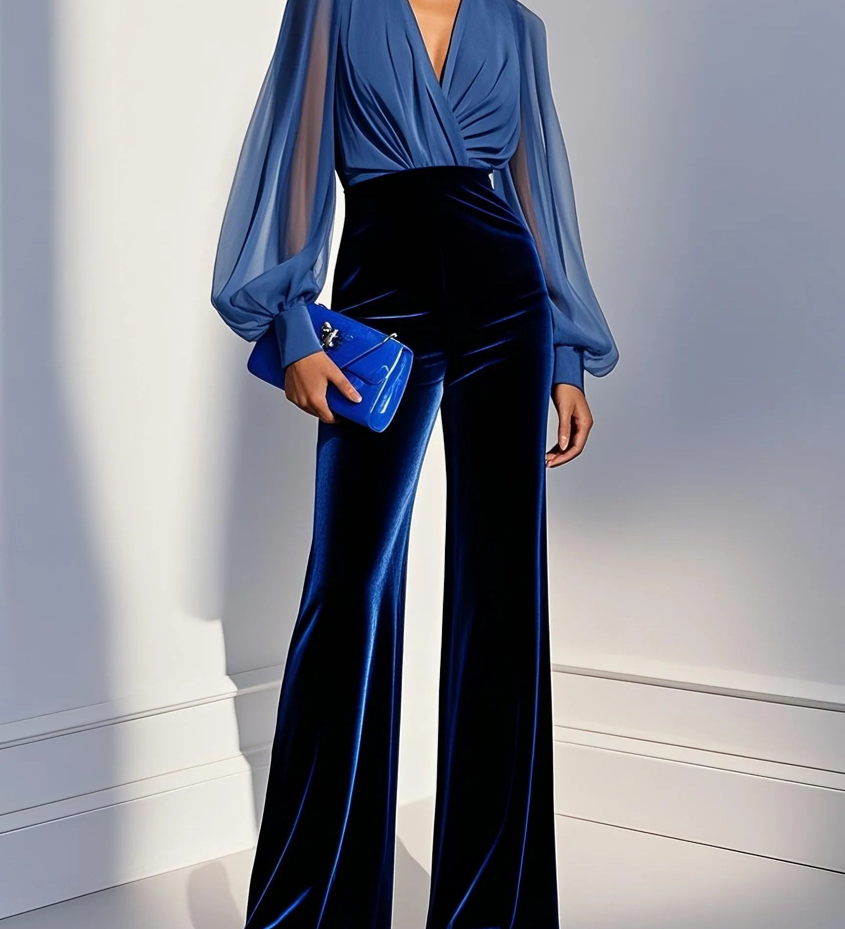 Maud™ | Elegantní overal s výstřihem do V
