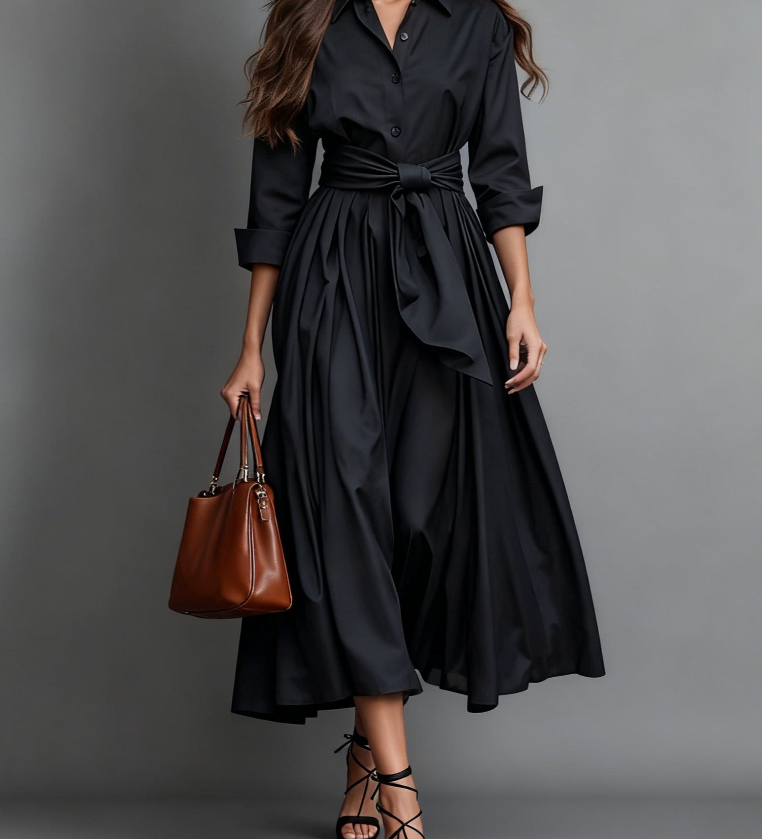 Marise™ | Elegantní Maxi Šaty s Detaily Mašle