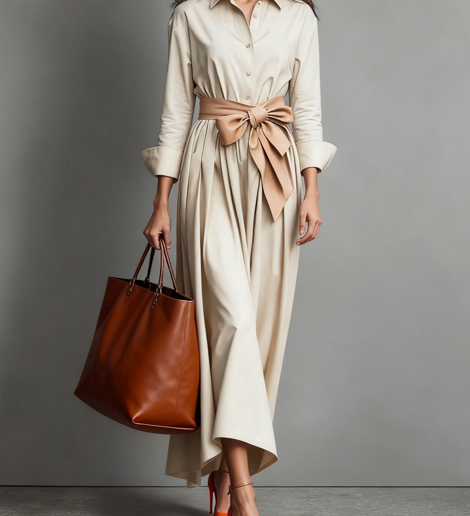 Marise™ | Elegantní Maxi Šaty s Detaily Mašle