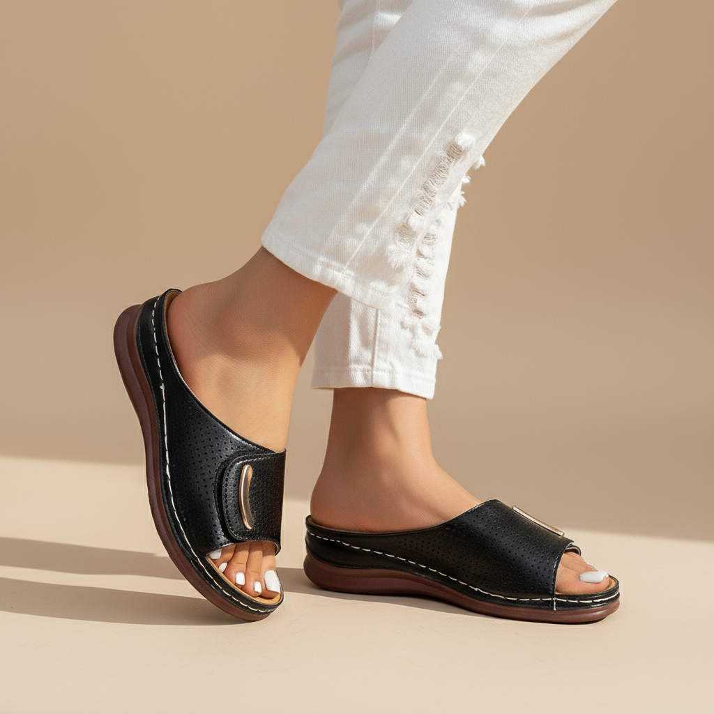 Joanna | Minimalistické slip-on sandály