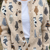 Eliška – Stylový cardigan s uměleckým motivem