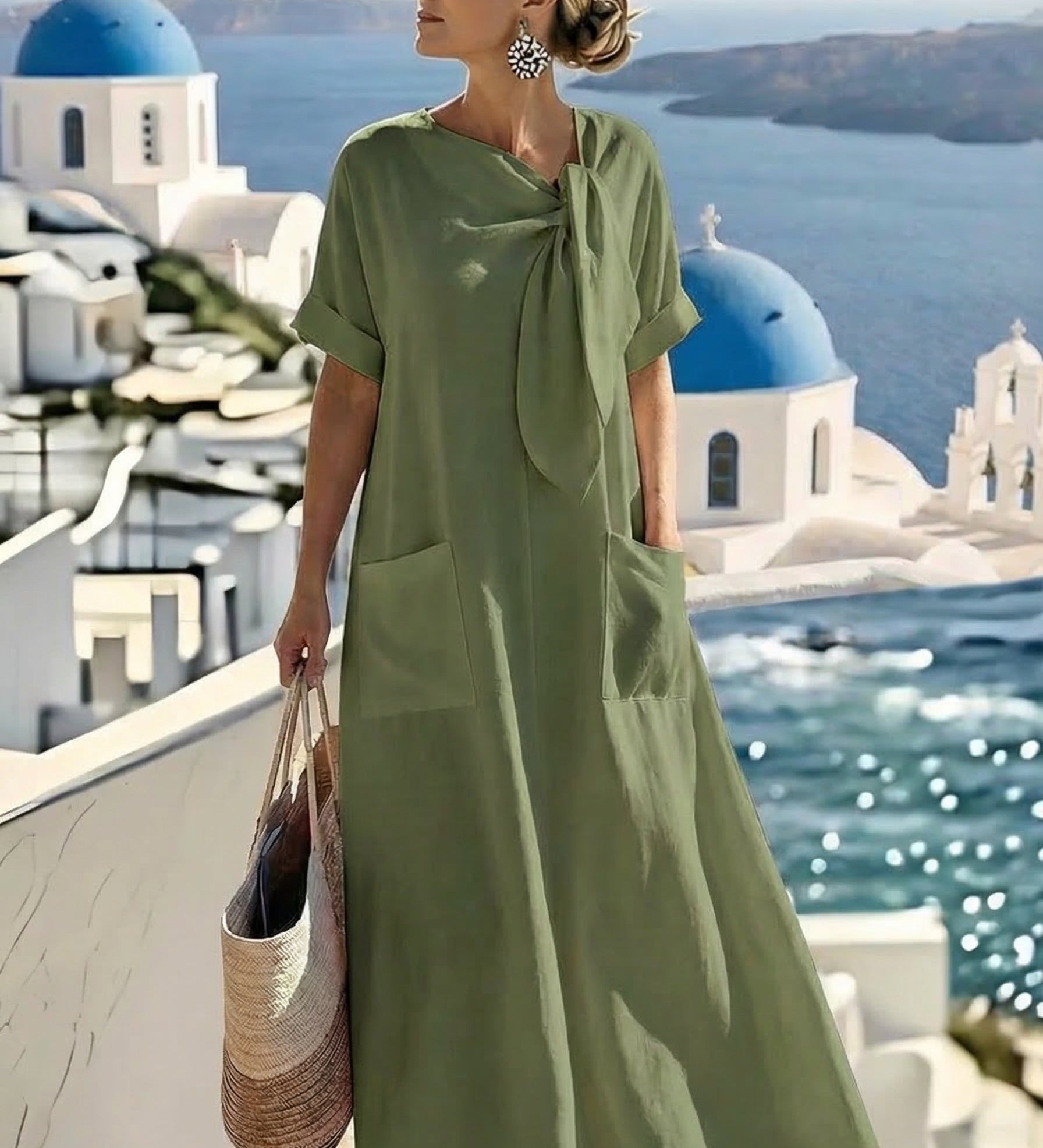 Eliška™ Elegante šaty s kapsami