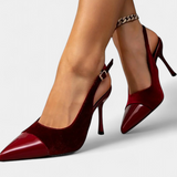 Candice Sametové Stiletto s Patchworkem