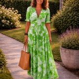Matilda – Lehkavé maxi šaty s elegantním výstřihem