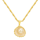 Náhrdelník s designem mušle