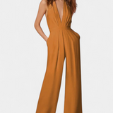 Lila Mono s Širokými Nohavicemi a Lehkým Elegantním Stylem